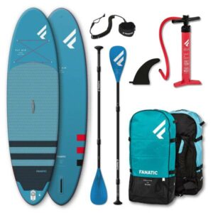 Fanatic Fly Air Pure inflatable SUP 10.4 Stand up Paddle Board mit Pure Padde...