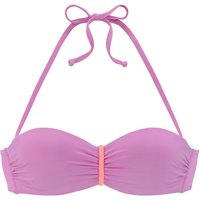VENICE BEACH Bügel-Bandeau-Bikini-Top Damen lila Gr.44 Cup D