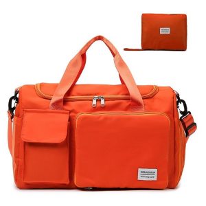 GelldG Reisetasche 35L Faltbare Reisetasche Gepäcktasche Große Übernachtungstasche