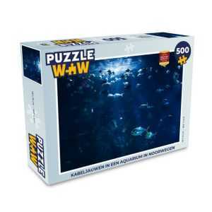 MuchoWow Puzzle Angeln in einem Aquarium in Norwegen, 500 Puzzleteile, Foto-Puzzle, Bilderrätsel, Puzzlespiele, Spielzeug
