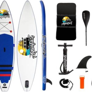 AQUALUST 11'6" Allround SUP Board Set Stand Up Paddle Paddel Touring iSUP 350x81