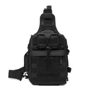 FYLA Angelrucksack Taktische Brusttasche Crossbody Bag Multifunktionale Angelsporttasche