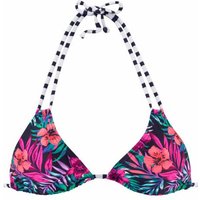 VENICE BEACH Triangel-Bikini-Top Damen marine-bedruckt Gr.36 Cup A/B