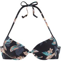 VENICE BEACH Push-Up-Bikini-Top Damen schwarz-bedruckt Gr.42 Cup C