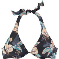 VENICE BEACH Bügel-Bikini-Top Damen schwarz-bedruckt Gr.38 Cup E