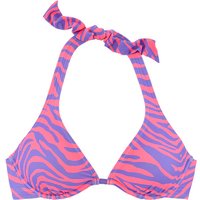 VENICE BEACH Bügel-Bikini-Top Damen violett-koralle Gr.44 Cup B