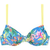 VENICE BEACH Bügel-Bikini-Top Damen blau-bedruckt Gr.40 Cup B