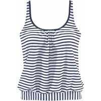 VENICE BEACH Oversize-Tankini-Top Damen weiß-marine-gestreift Gr.46