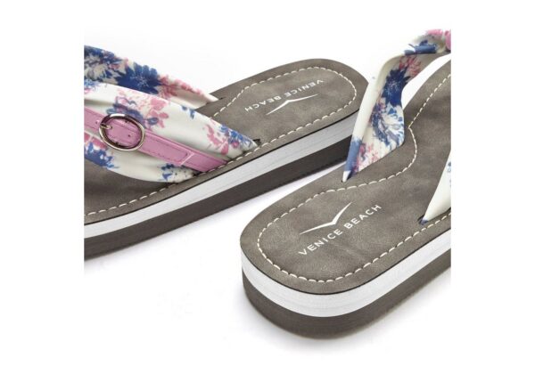 Venice Beach Badezehentrenner Sandale, Pantolette, Badeschuh, Flip Flop mit modischem Print VEGAN - Image 5