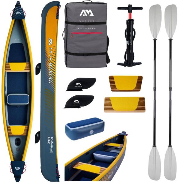 Aqua Marina TOMAHAWK AIR-C 3 Personen Kajak inflatable Kanau Tourenkajak Paddel - Image 2