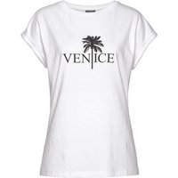 Venice Beach Rundhalsshirt mit Frontdruck