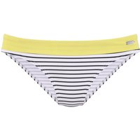 VENICE BEACH Bikini-Hose Damen schwarz-weiß-limette Gr.44