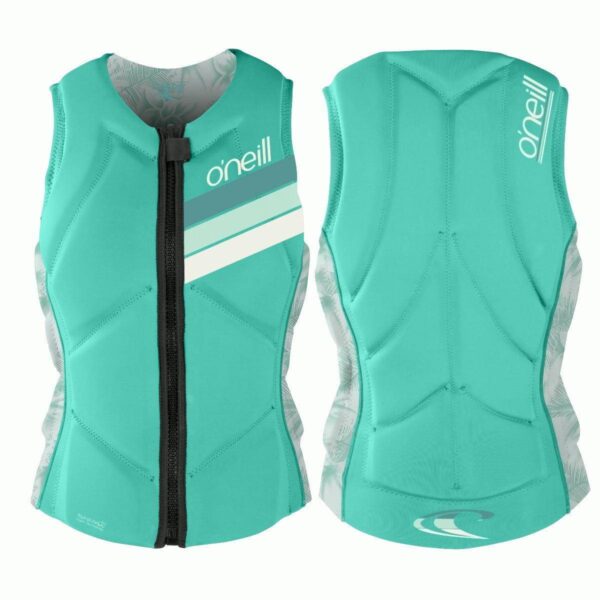 O'Neill Wms Slasher Comp Vest Damen Wakeboard Weste Protektor Neopren opal - Image 2