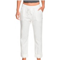 Roxy - Women's On The Seashore Linen Cargo Trousers - Freizeithose Gr L weiß