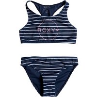 Roxy - Kid's Bico Basic Stripe Crop Top Set - Bikini Gr 10 Years;12 Years;16 Years;6 Years;8 Years blau