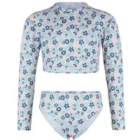 Roxy - Kid's Dreamer Crop Top L/S Set - Bikini Gr 12 Years;14 Years;16 Years;6 Years;8 Years grau