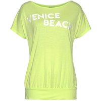 Venice Beach Kurzarmshirt mit Logodruck vorne