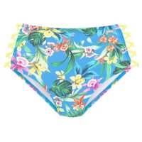 Venice Beach Bikini-Hose Hanni mit tropischem Print und gelben Details