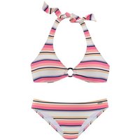 Venice Beach Triangel-Bikini mit strukturierter Ware und Zierring