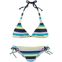 Venice Beach Triangel-Bikini mit Blockstreifen