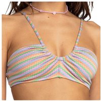 Roxy - Women's Wavy Stripe Fashion Bralette - Bikini-Top Gr XXL bunt