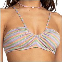 Roxy - Women's Wavy Stripe Fashion Bralette - Bikini-Top Gr M orange