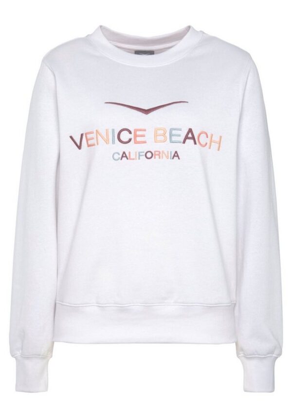 Venice Beach Sweatshirt mit großer Logostickerei, sportlich-casual - Image 3