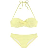 VENICE BEACH Bügel-Bandeau-Bikini Damen zitrone Gr.44 Cup D