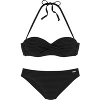 VENICE BEACH Bügel-Bandeau-Bikini Damen schwarz Gr.42 Cup C