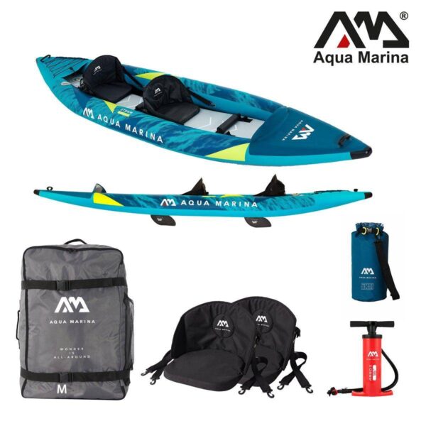 Aqua Marina STEAM 412 Kayak Set 2 Personen aufblasbar Kanu Boot Wildwasser Kajak - Image 2