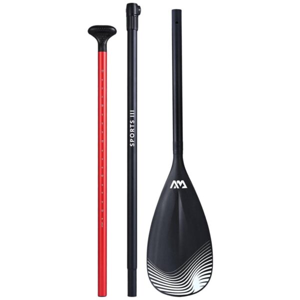 Aqua Marina SPORTS III Adjustable Alu iSUP Paddel Paddle 175-220cm 3-teilig s... - Image 2