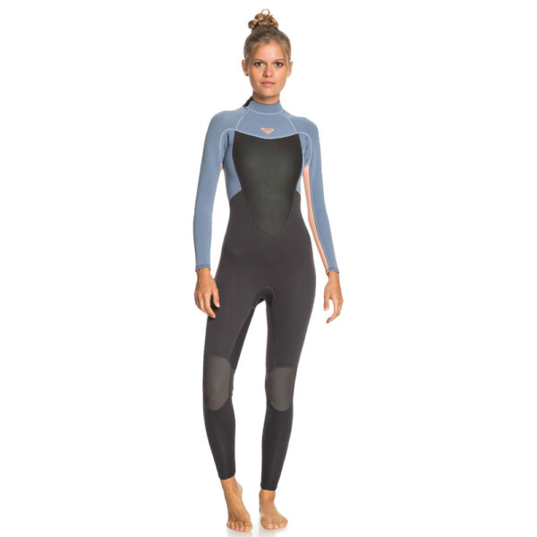 Roxy 3/2 Prologue Backzip Fullsuit Wetsuit Cloud Black Grey - Image 2