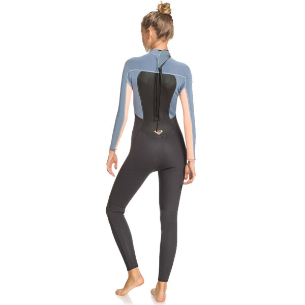 Roxy 3/2 Prologue Backzip Fullsuit Wetsuit Cloud Black Grey - Image 5