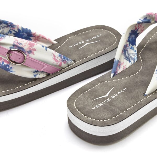 Venice Beach Badezehentrenner, Flip Flop mit modischem Print VEGAN - Image 3