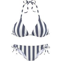 Venice Beach Triangel-Bikini mit gewebten Streifen