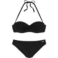 Venice Beach Bügel-Bandeau-Bikini aus edler Strukturware