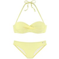 Venice Beach Bügel-Bandeau-Bikini aus edler Strukturware