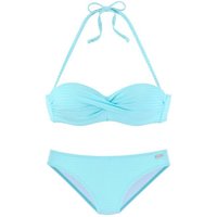 Venice Beach Bügel-Bandeau-Bikini aus edler Strukturware