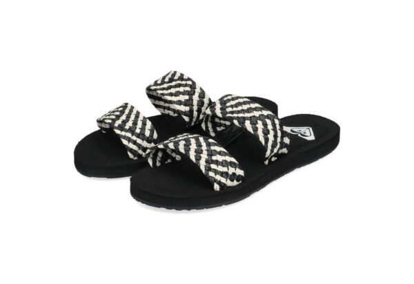 Roxy Roxy Porto Slide II Black/White Slipper - Image 5