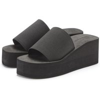 Venice Beach Sandalette Schwarz Keilabsatz für Damen - 38