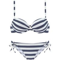 VENICE BEACH Bügel-Bikini Damen marine-weiß Gr.42 Cup C