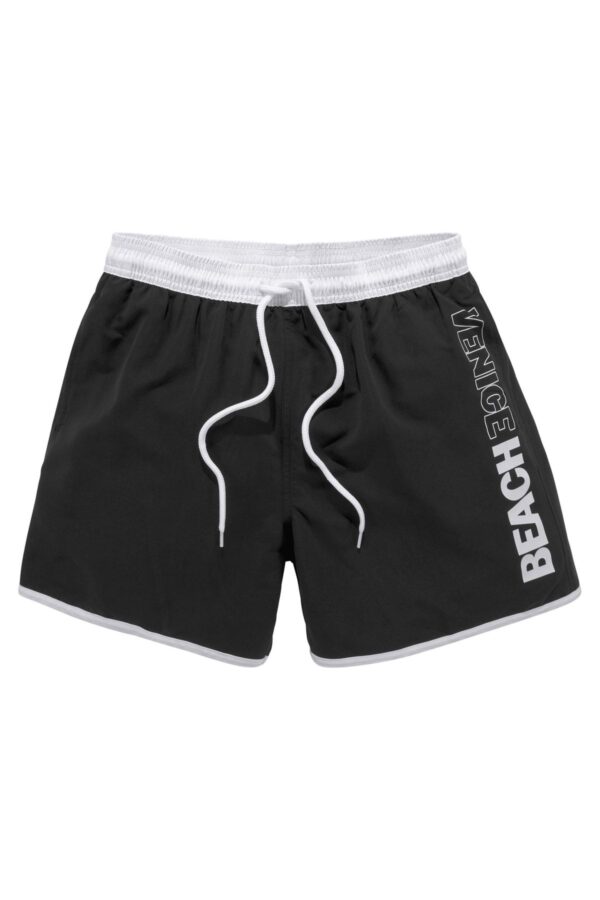 Venice Beach Badeshorts Schwarz Unifarben für Herren - S - Image 2