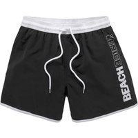 Venice Beach Badeshorts Schwarz Unifarben für Herren - S