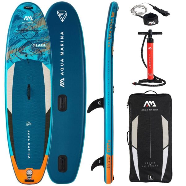 AQUA MARINA BLADE 10'6" Windsurf Board SET Stand Up Paddle Surf iSUP 320*84cm - Image 2