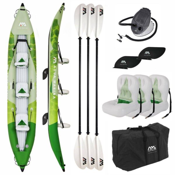 Aqua Marina BETTA Kayak Set 2-3 Personen aufblasbar Kanu Tourenkajak Boot Kajak - Image 2