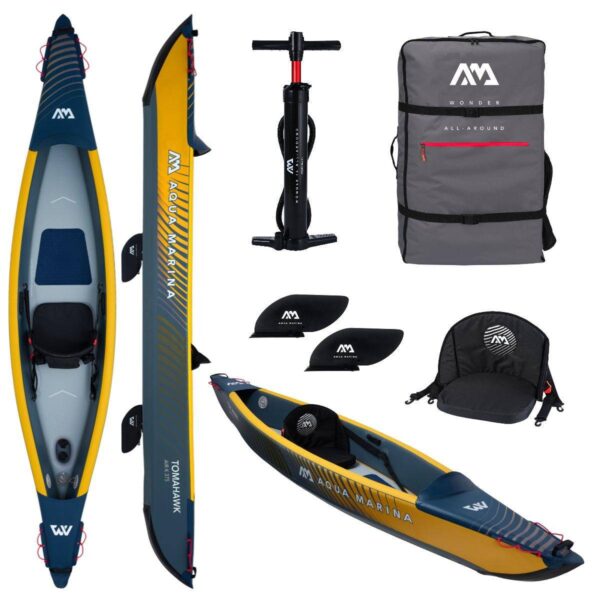 Aqua Marina TOMAHAWK AIR-K 375 1 Personen Kajak inflatable Kanau Tourenkajak - Image 2