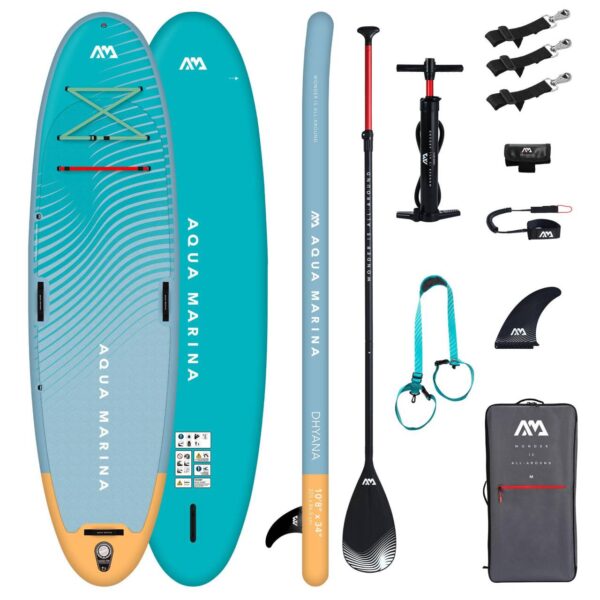 AQUA MARINA DHYANA 10'8" YOGA SUP Board Stand Up Paddle Surfboard 325x87x15cm - Image 2