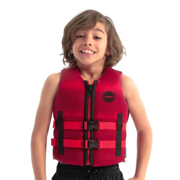 JOBE Neopren Vest Kids Neo Vest Kinder Schwimmweste Neoprenwest Red - Image 2