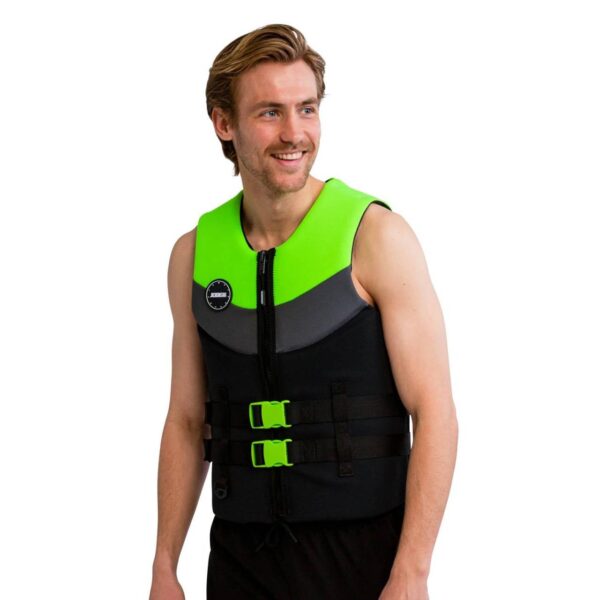 Jobe Neopren Schwimmweste Herren Lindgrün Vest Men Prallschutz Wakeboard - Image 2