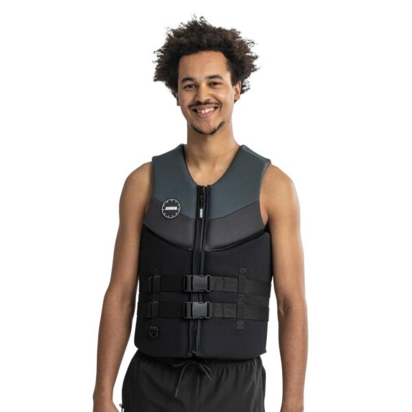 Jobe Neopren Schwimmweste Herren Graphite Grey Vest Men Prallschutz Wakeboard - Image 2